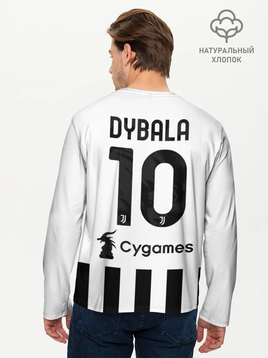 Мужской лонгслив базовый / Дибала Ювентус форма 2021/2022