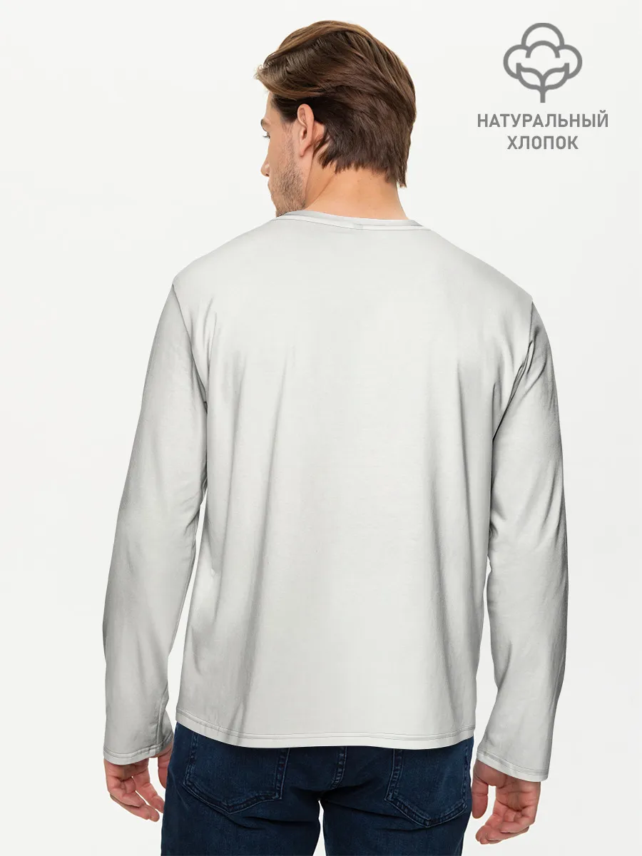 Мужской лонгслив базовый / Ариана в зелёном