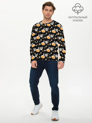 Мужской лонгслив базовый / Patern Halloween 15