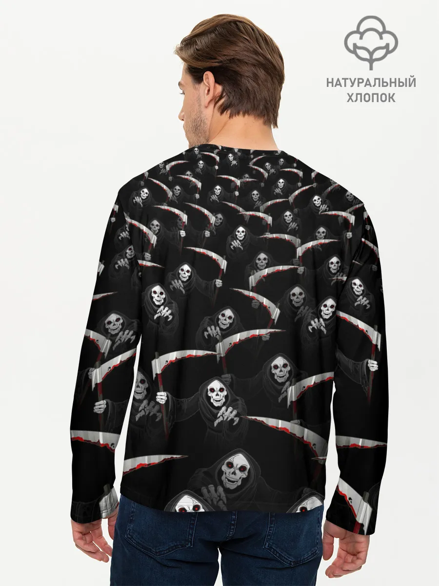 Мужской лонгслив базовый / Жнецы идут