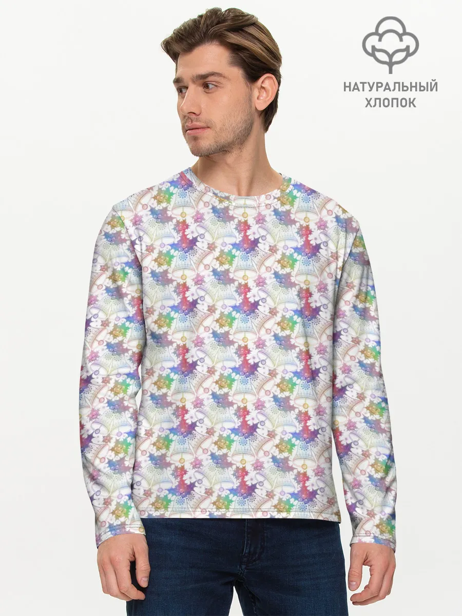 Мужской лонгслив базовый / Merry Christmas