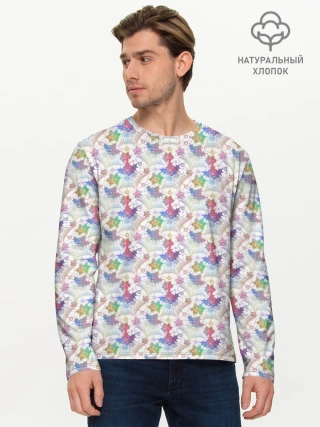 Мужской лонгслив базовый / Merry Christmas