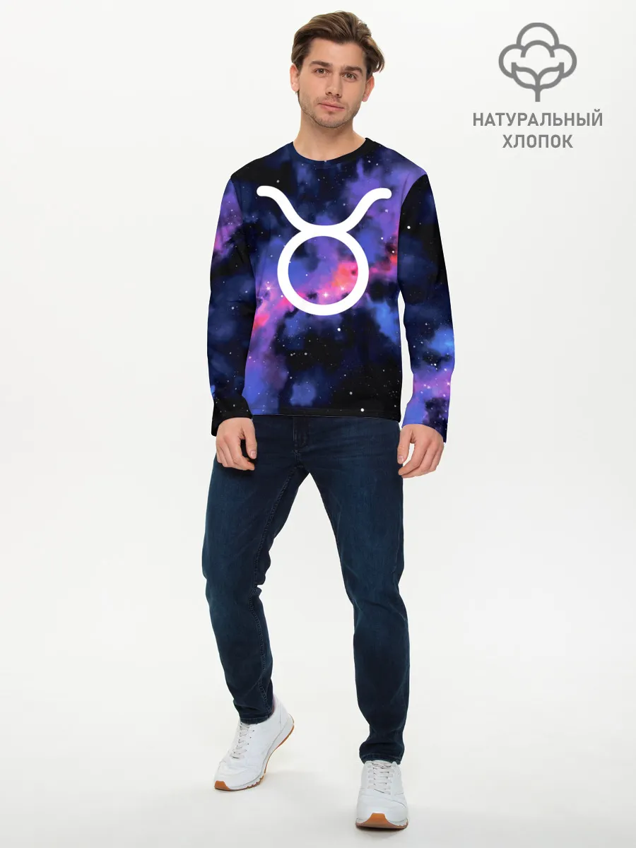 Мужской лонгслив базовый / Телец / Taurus, Знак зодиака