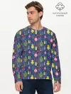 Мужской лонгслив базовый / Новогодние Ёлочные Игрушки