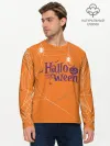Мужской лонгслив базовый / ПАУТИНКА НА ХЭЛЛОУИН