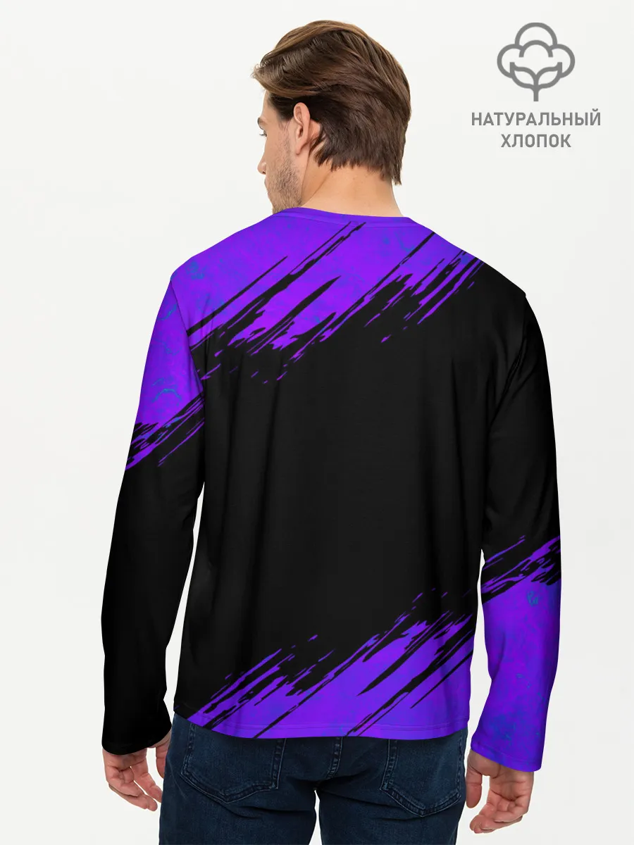 Мужской лонгслив базовый / ВЕДЬМА КОЛДУЕТ НАД ТЫКВОЙ