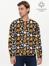 Мужской лонгслив базовый / Patern Halloween 23