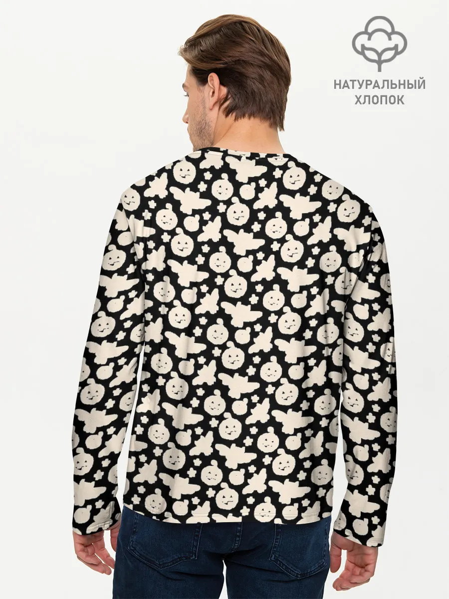 Мужской лонгслив базовый / Patern Halloween 24