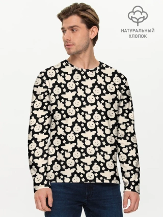 Мужской лонгслив базовый / Patern Halloween 24