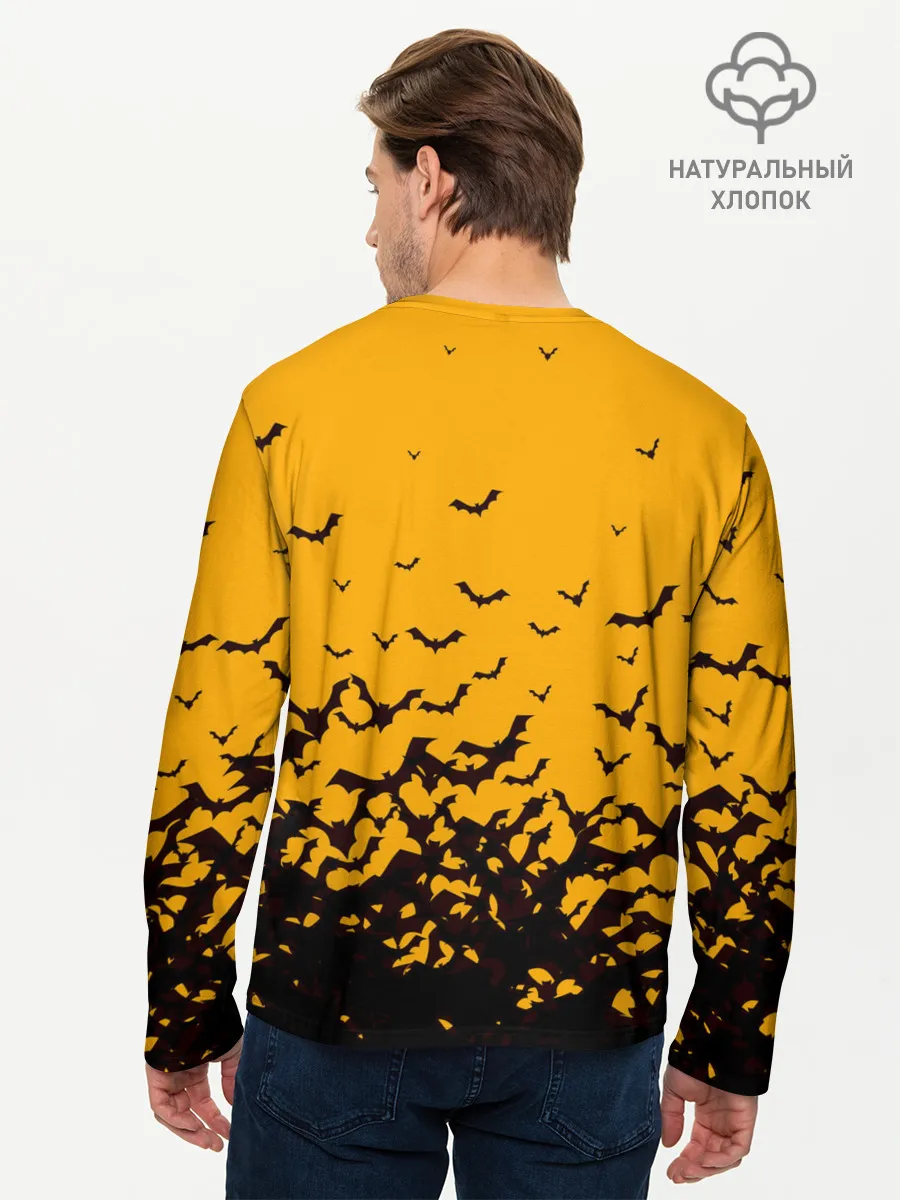 Мужской лонгслив базовый / ХЕЛЛОУИНСКИЕ ЛЕТУЧИЕ МЫШИ