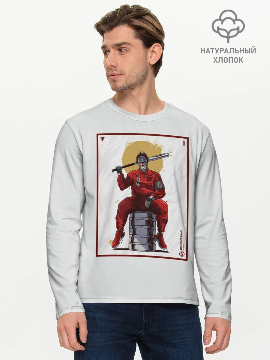 Мужской лонгслив базовый / SLIPKNOT | Shawn Crahan