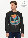 Мужской лонгслив базовый / Jack Skellington. Paints