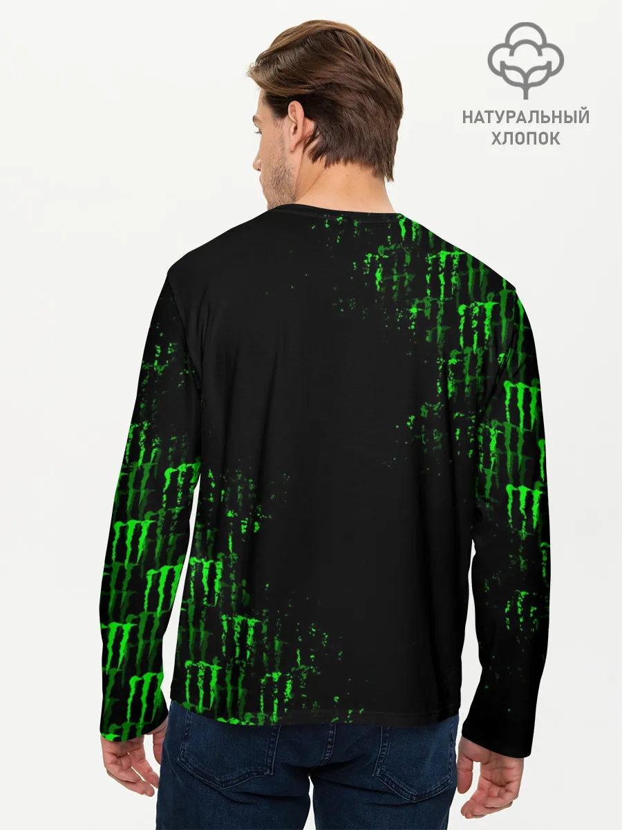 Мужской лонгслив базовый / MONSTER ENERGY NEON | МОНСТЕР НЕОН