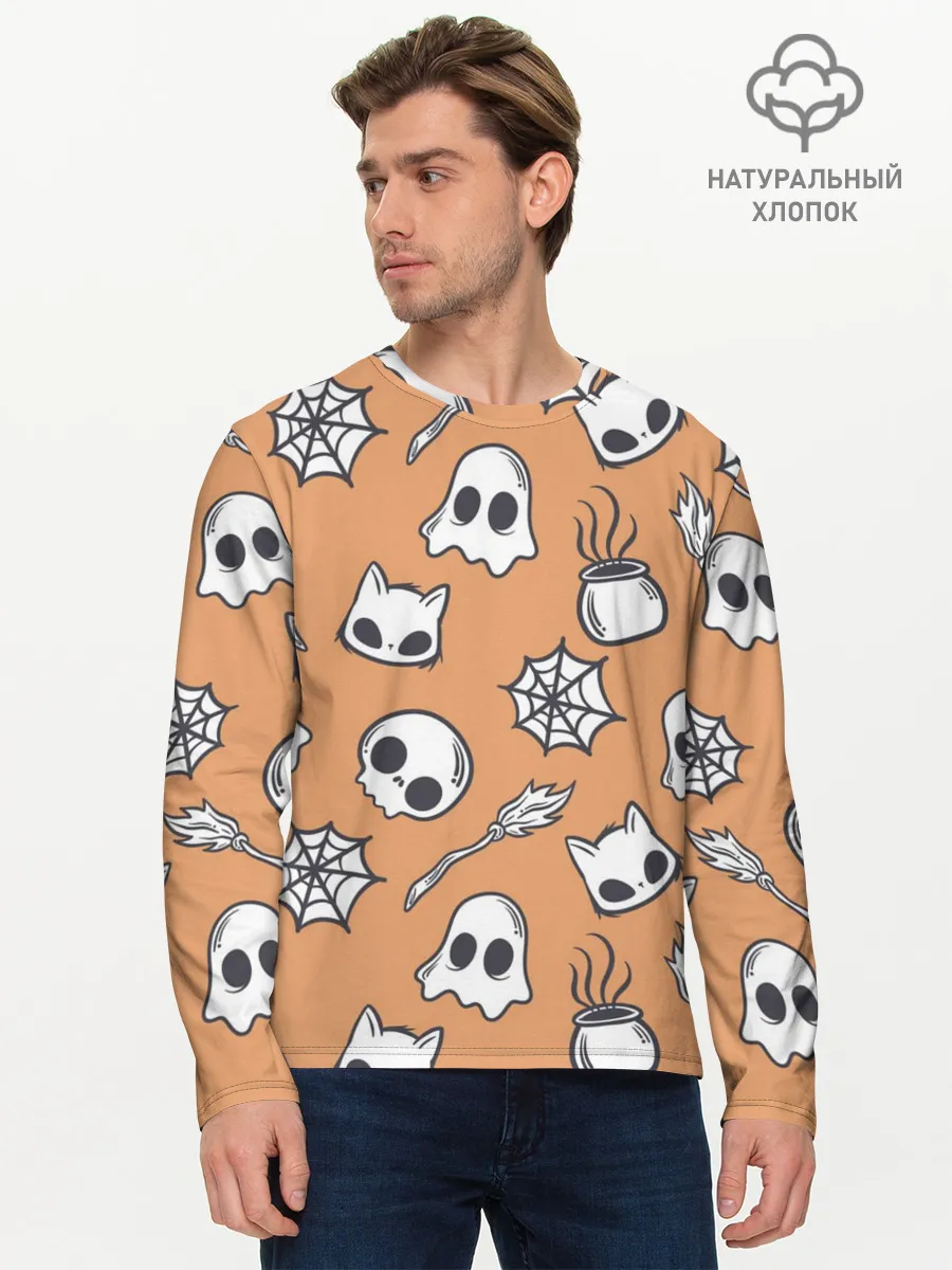 Мужской лонгслив базовый / Праздничные шалости