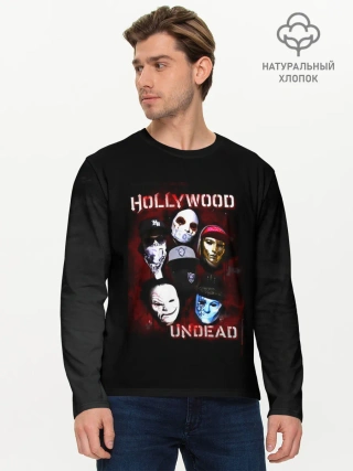 Мужской лонгслив базовый / Hollywood Undead | Голливудская нежить