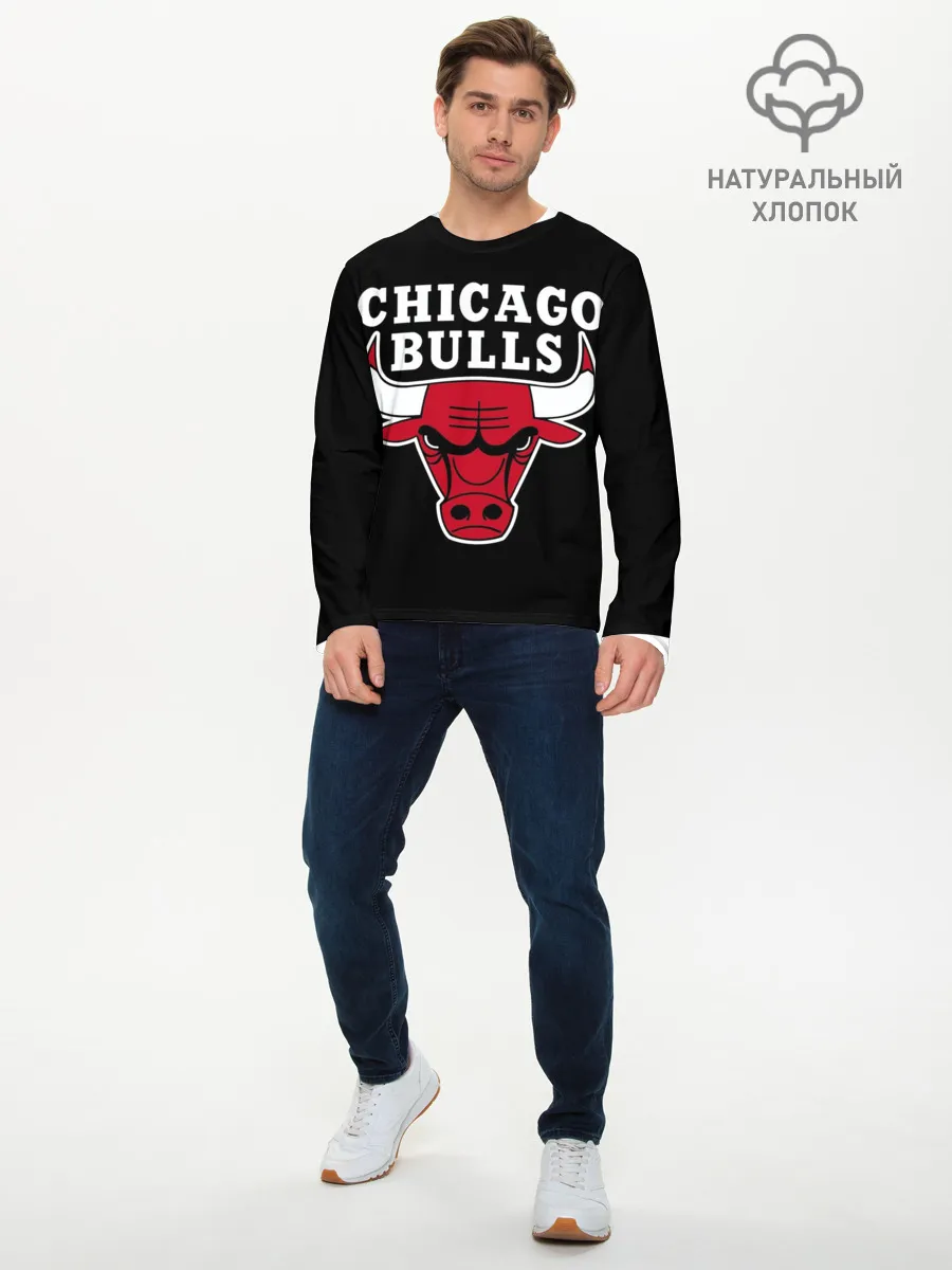 Мужской лонгслив базовый / B.C. Chicago Bulls