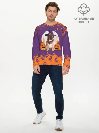 Мужской лонгслив базовый / МОПС НА ХЭЛЛОУИН