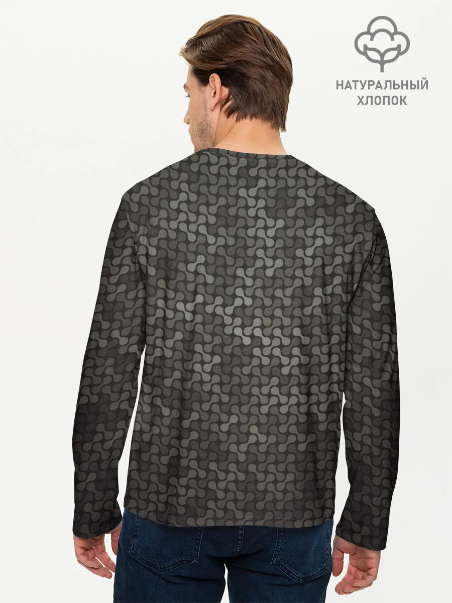 Мужской лонгслив базовый / Geometric textures