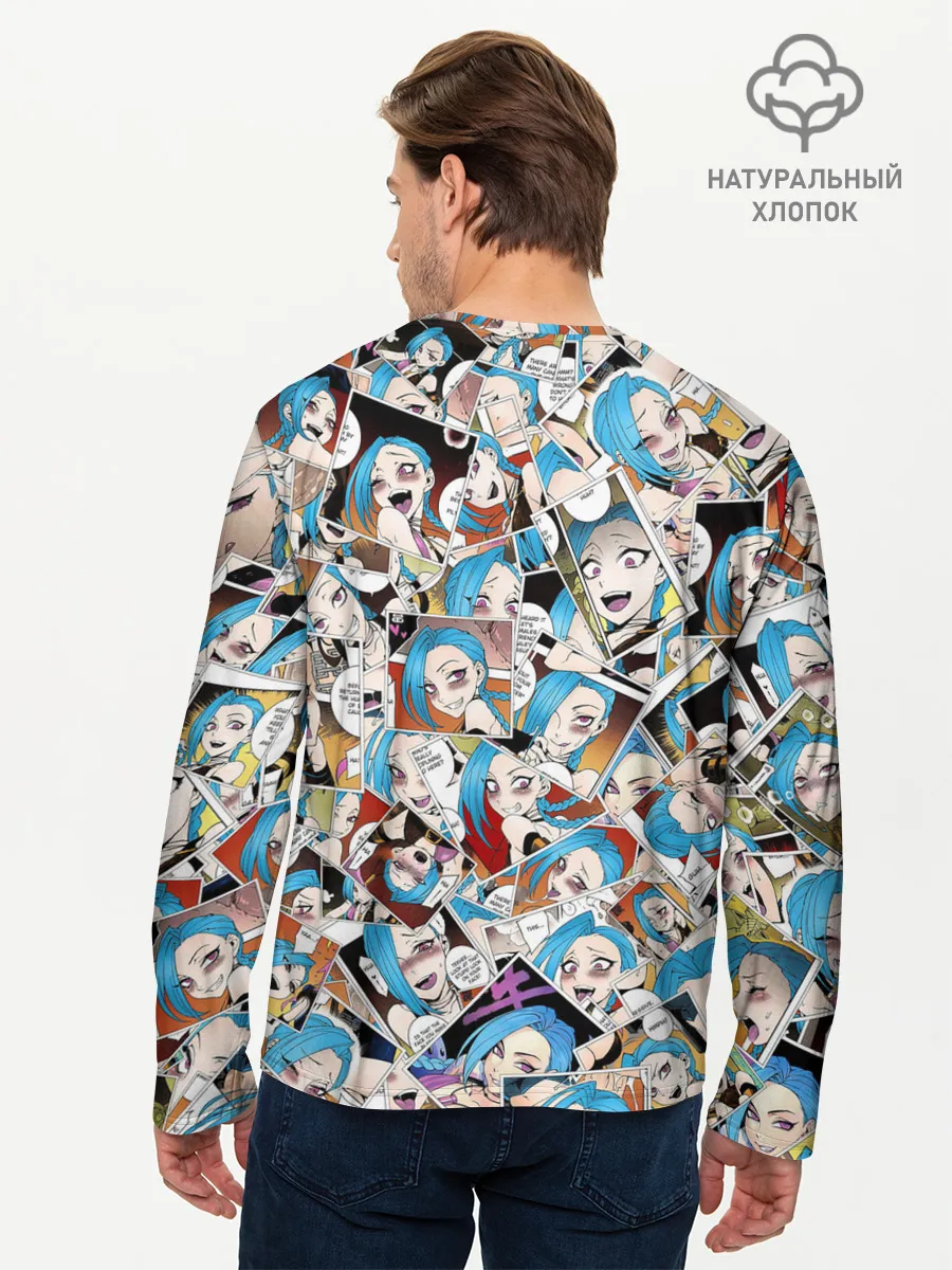 Мужской лонгслив базовый / Jinx Ahegao