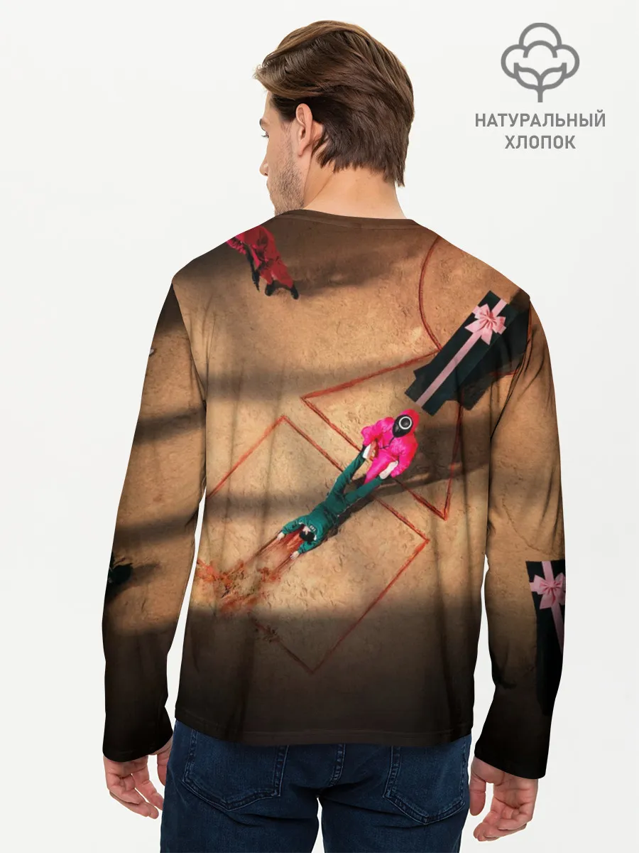 Мужской лонгслив базовый / Игра в Кальмара Обложка