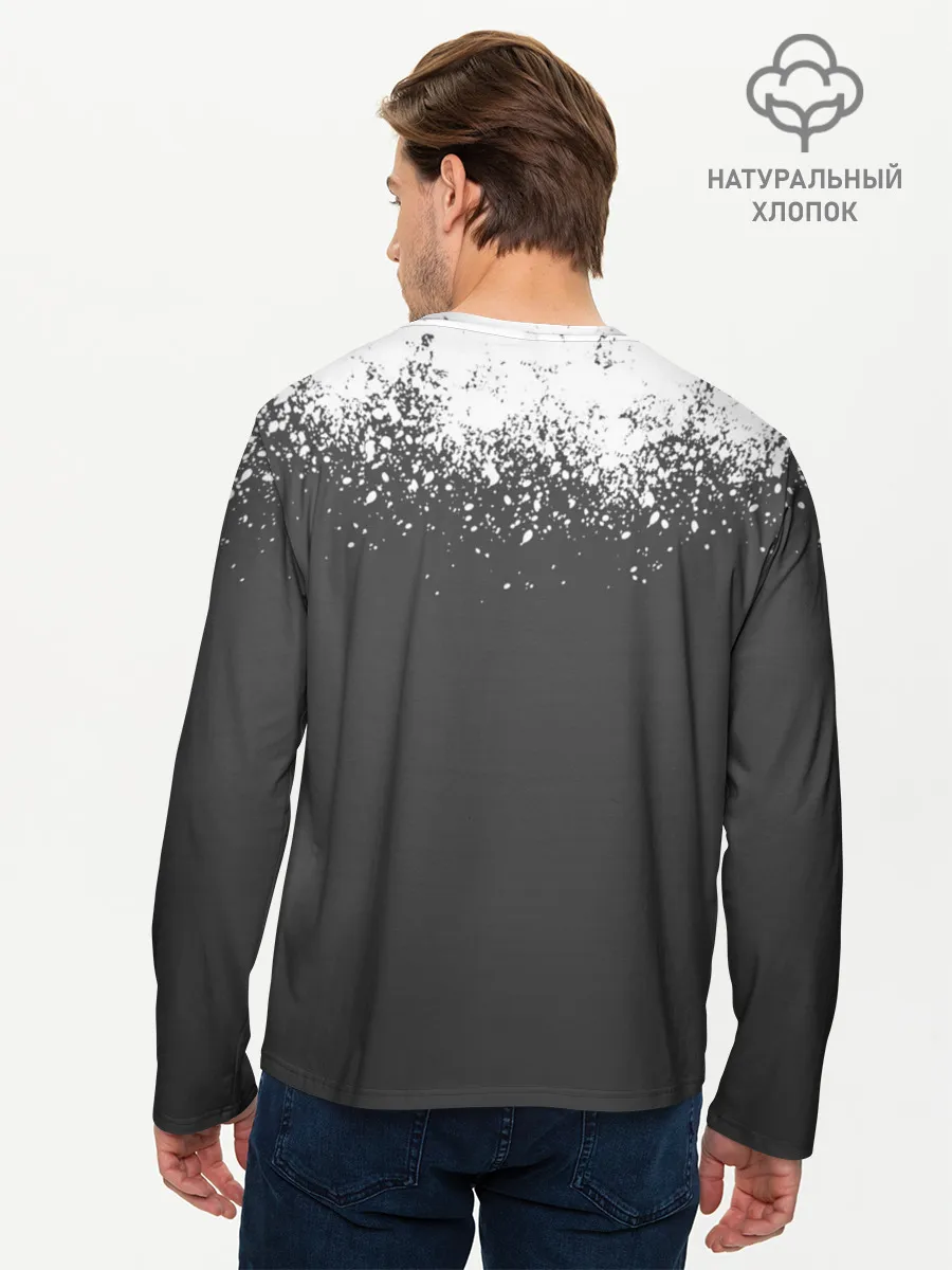 Мужской лонгслив базовый / КТО КРЕСТ | ИГРА В КАЛЬМАРА