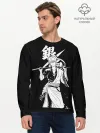 Мужской лонгслив базовый / Гинтоки Саката держит меч Гинтама