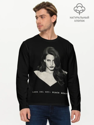 Мужской лонгслив базовый / Black beauty