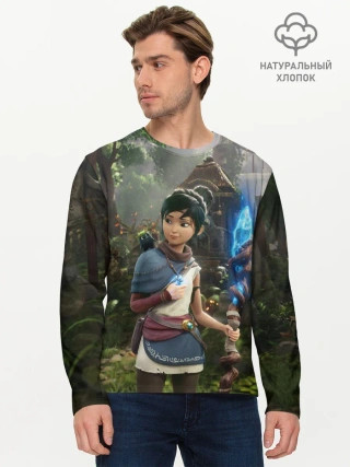 Мужской лонгслив базовый / Кена и Мост Духов