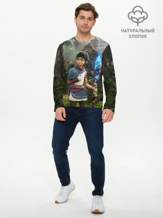 Мужской лонгслив базовый / Кена и Мост Духов