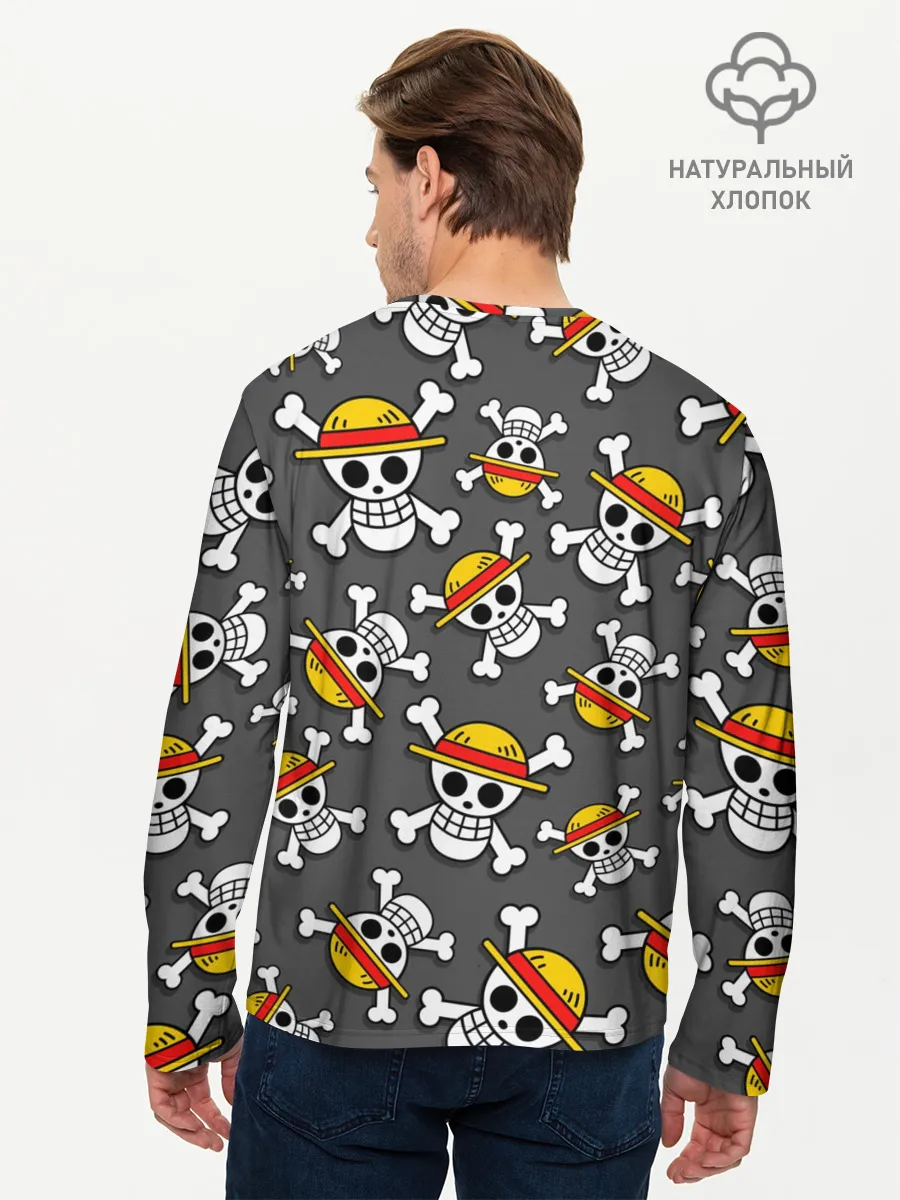 Мужской лонгслив базовый / Ван-Пис, Мугивара