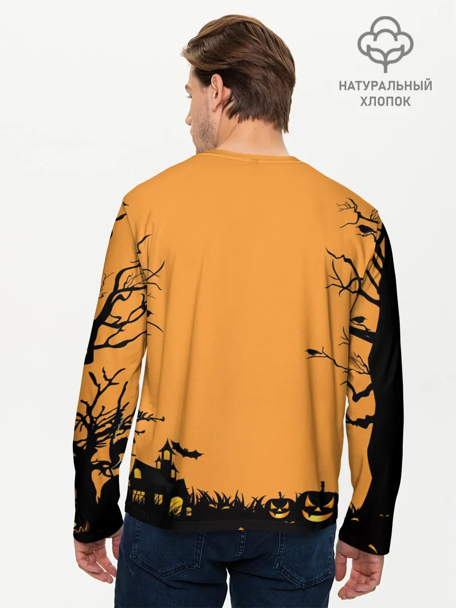 Мужской лонгслив базовый / Halloween Freddy Blood