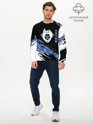Мужской лонгслив базовый / Махито Магическая битва