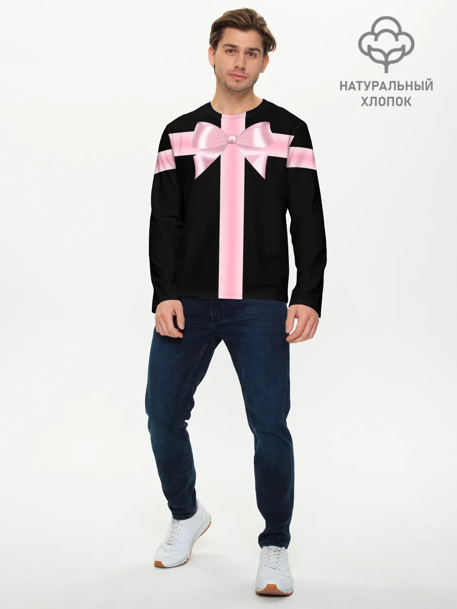 Мужской лонгслив базовый / ИГРА В КАЛЬМАРА, ДИЗАЙН ГРОБА