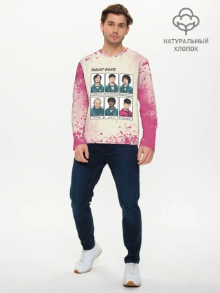 Мужской лонгслив базовый / ГЛАВНЫЕ ГЕРОИ | ИГРА В КАЛЬМАРА