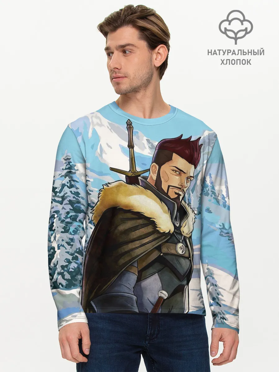 Мужской лонгслив базовый / Весемир, Ведьмак