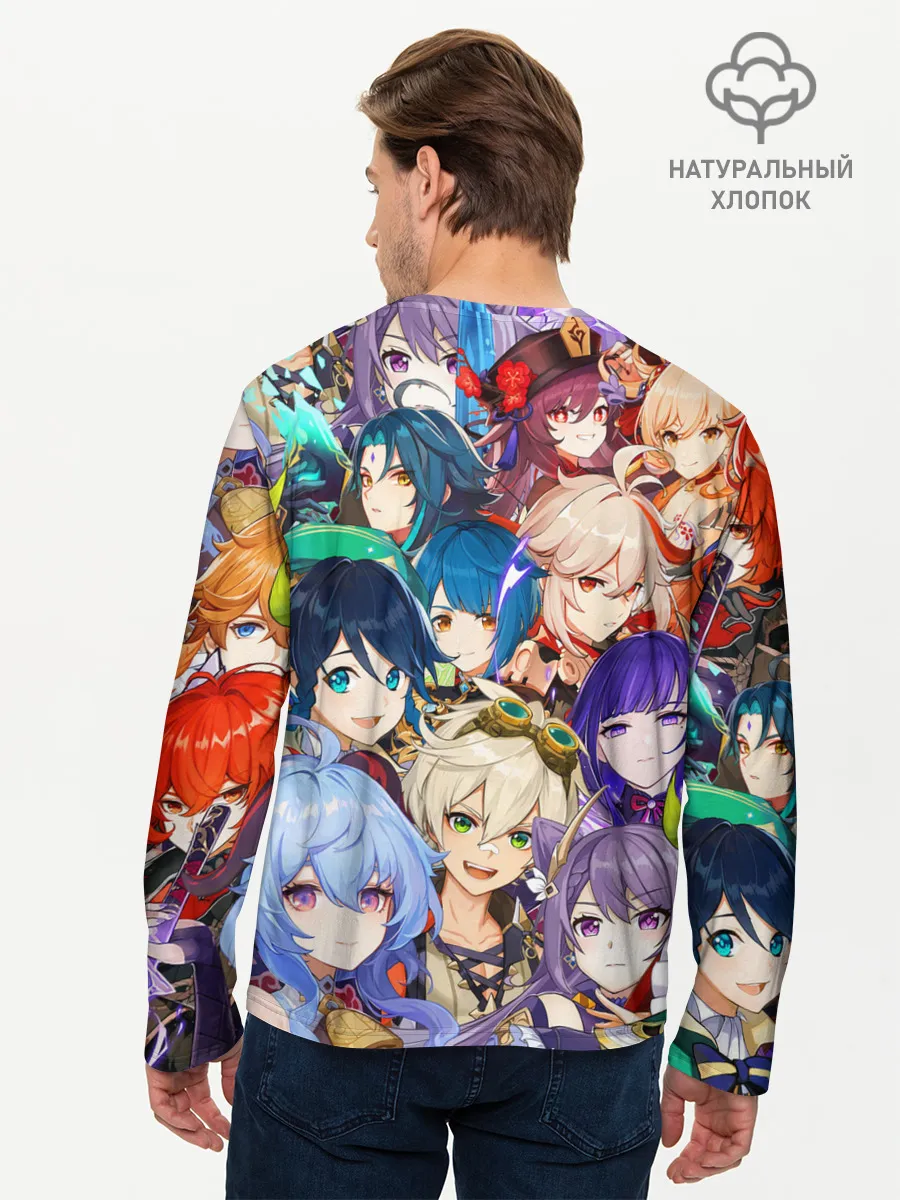 Мужской лонгслив базовый / Genshin Impact - персонажи