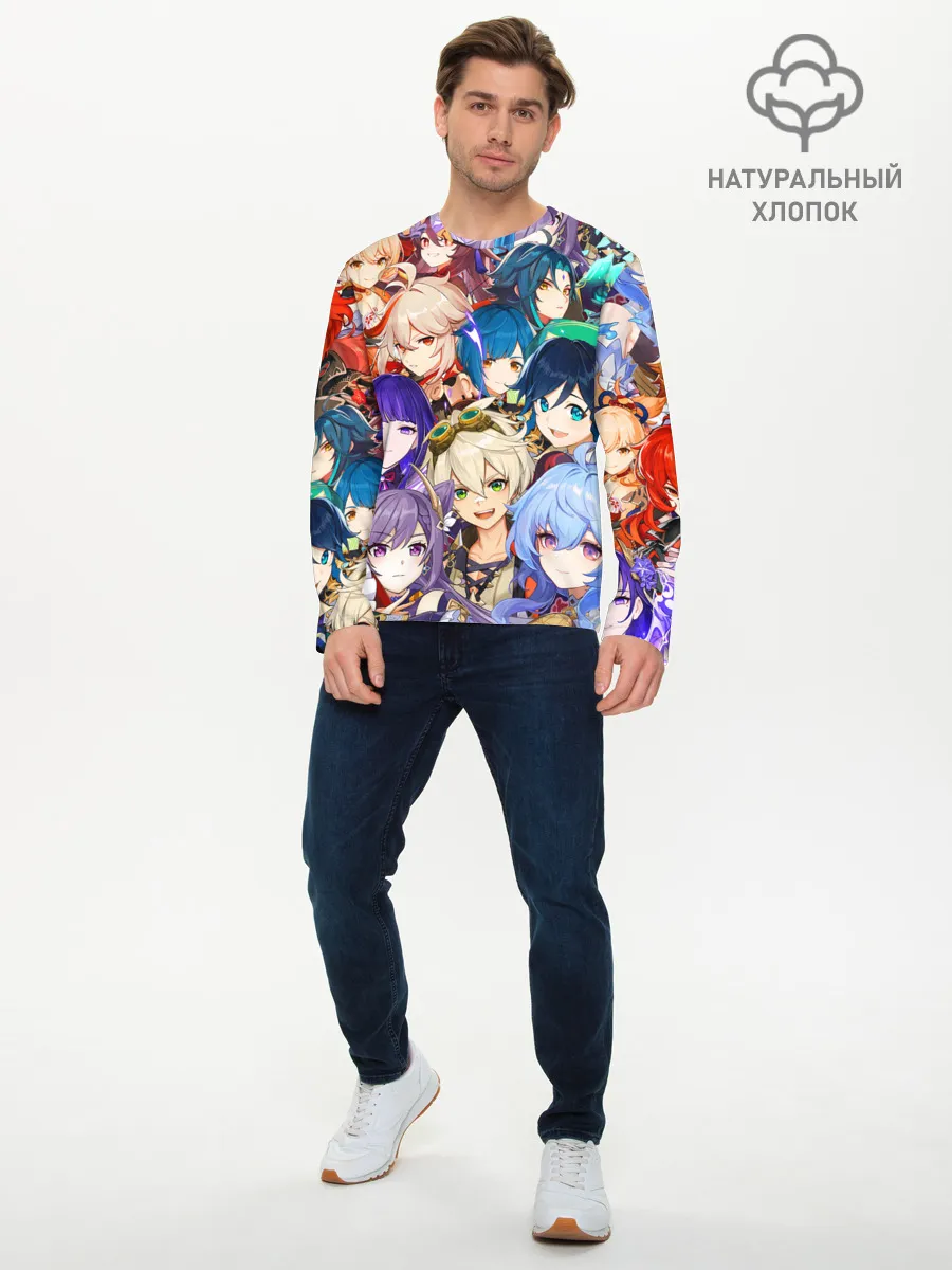 Мужской лонгслив базовый / Genshin Impact - персонажи