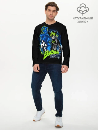 Мужской лонгслив базовый / Джолин Куджо, JoJos Bizarre Adventure