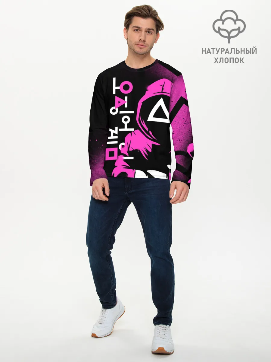 Мужской лонгслив базовый / Игра в кальмара