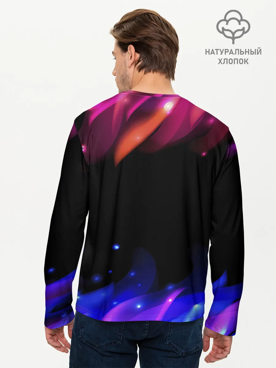 Мужской лонгслив базовый / Игра в кальмара / Squid Game: Огонь.