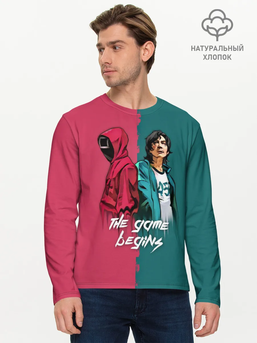 Мужской лонгслив базовый / Игра на выживание Ojingeo geim