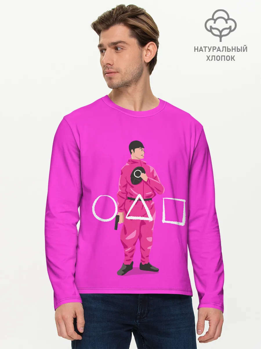 Мужской лонгслив базовый / Круги в деле