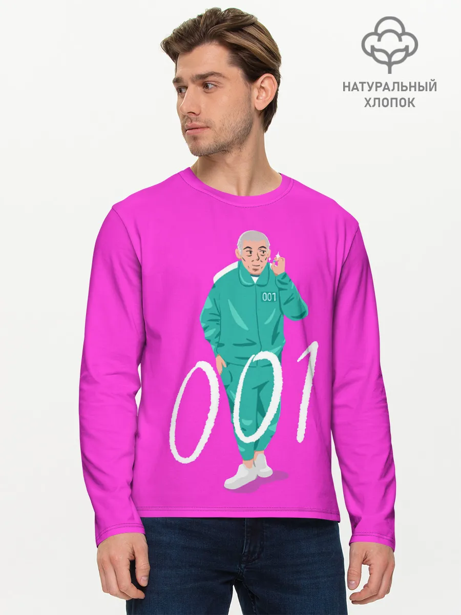 Мужской лонгслив базовый / Player 001