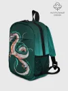 Рюкзак детский / Дракон Хаку зеленый градиент