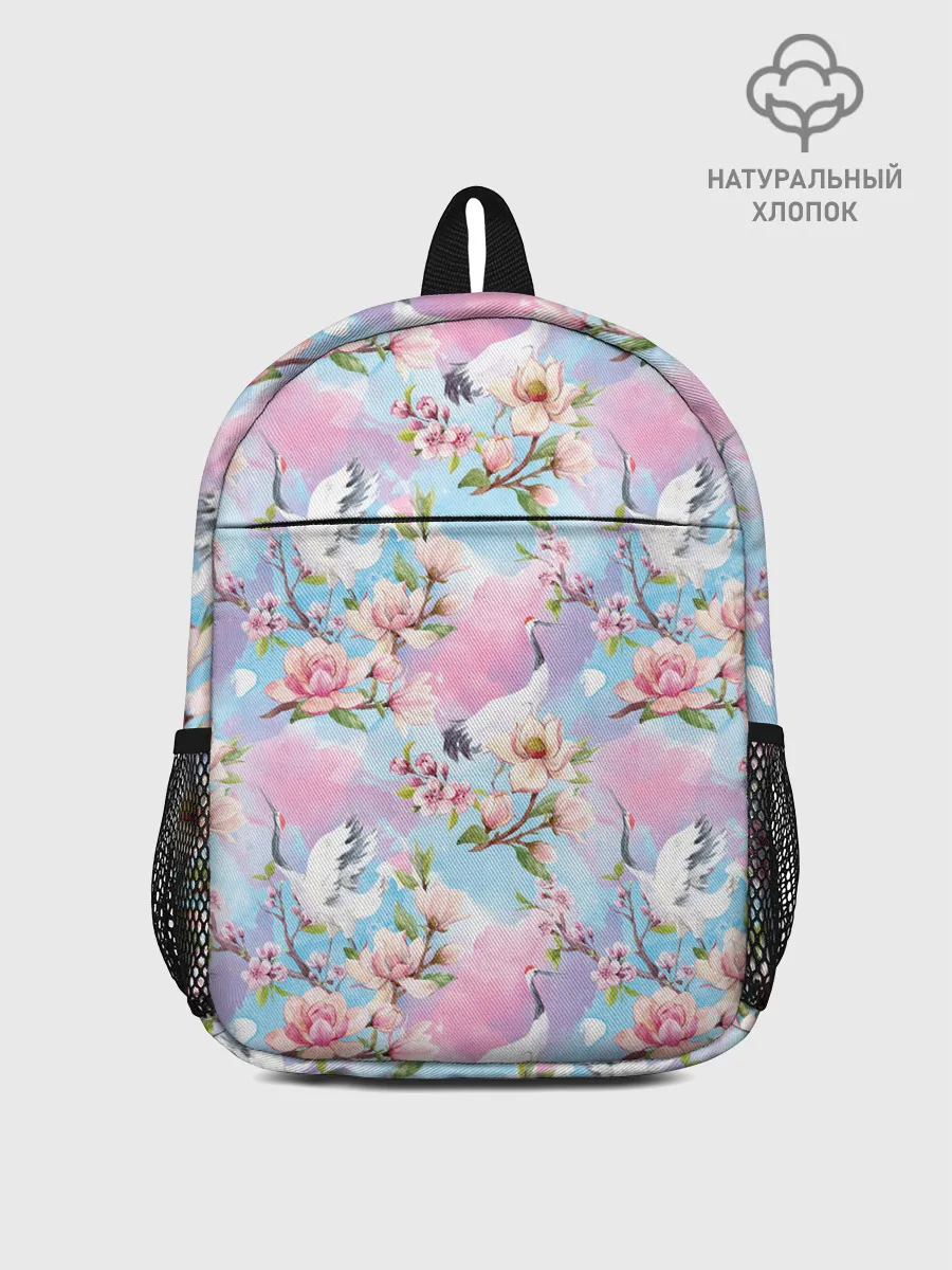 Рюкзак детский / Узор с журавлями