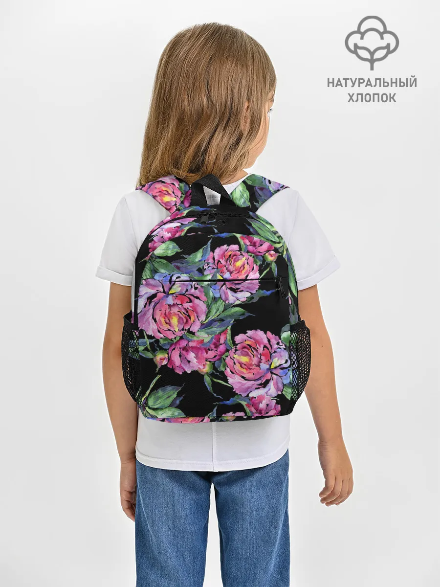 Рюкзак детский / Розовые пионы