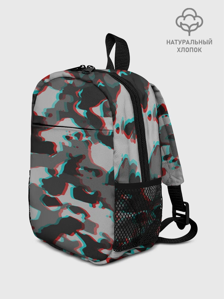 Рюкзак детский / Серый камуфляж