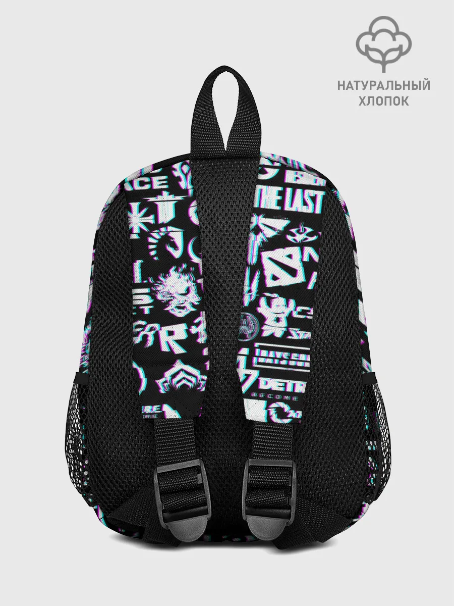 Рюкзак детский / ЛОГОТИПЫ ИГР GLITCH | ГЛИТЧ
