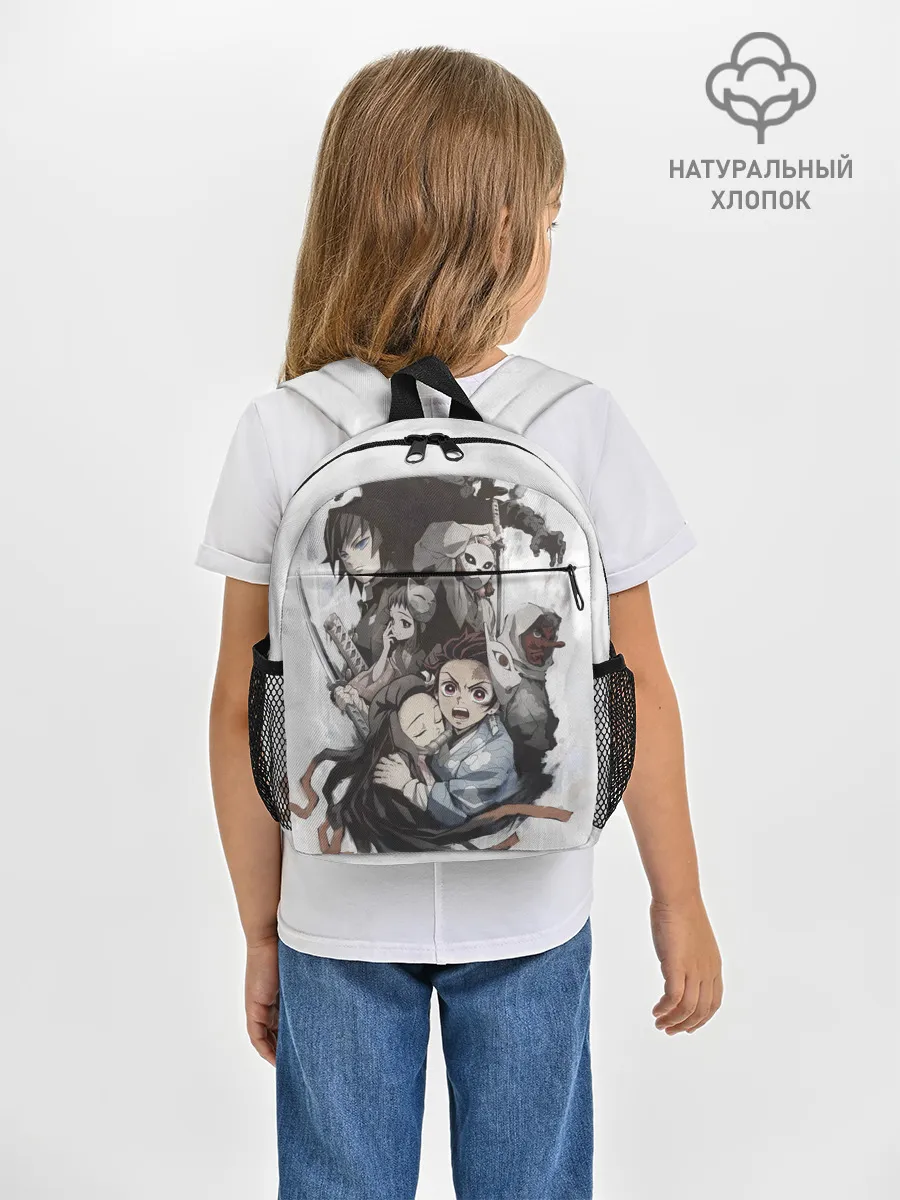 Рюкзак детский / Kimetsu no Yaiba на сером