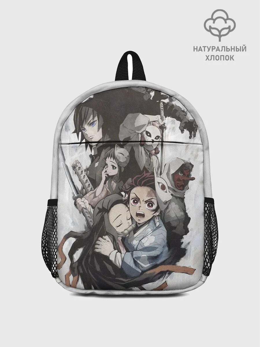 Рюкзак детский / Kimetsu no Yaiba на сером